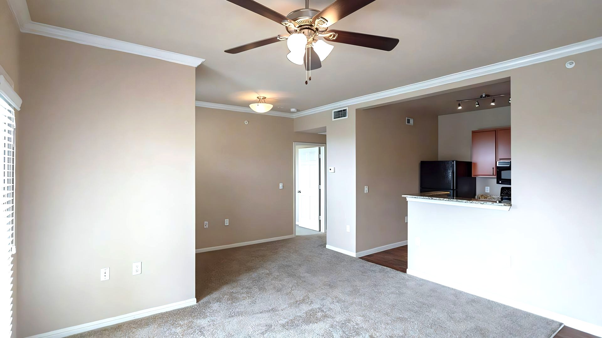 A finished apartment unit in Corpus Christi, turned and ready to lease